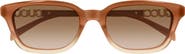 Gucci GG2208S 53mm Gradient Rectangular Sunglasses