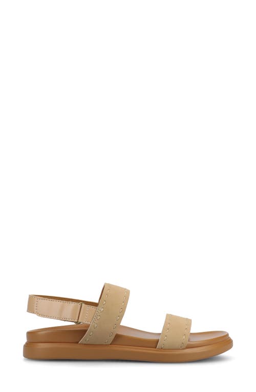 Journee Collection Milie Platform Sandal In Sand