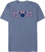 Minnie Mouse Men's Minnie Mouse Flower Bow Icon Mom Shape Graphic T-Shirt