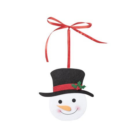Snowman Felt Gift Card Ornament