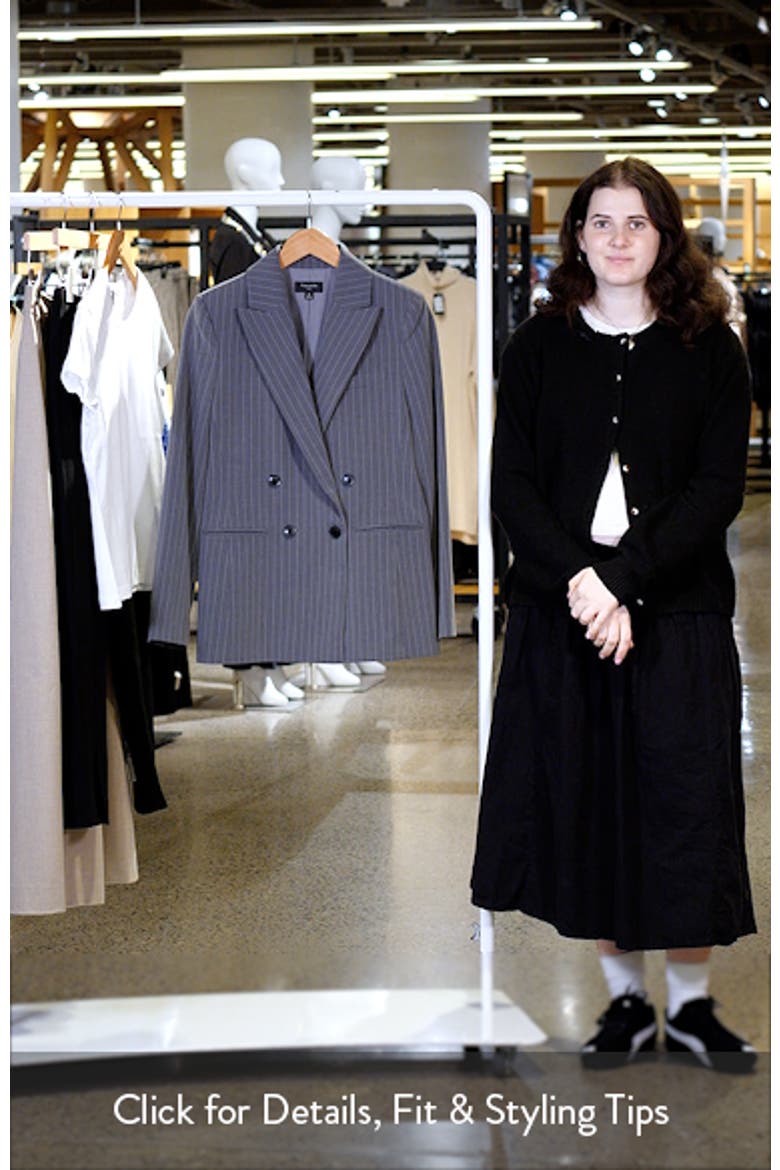 Pinstripe Double Breasted Blazer video