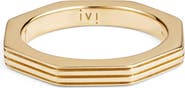 IVI Los Angeles Slim Octagon Band Ring