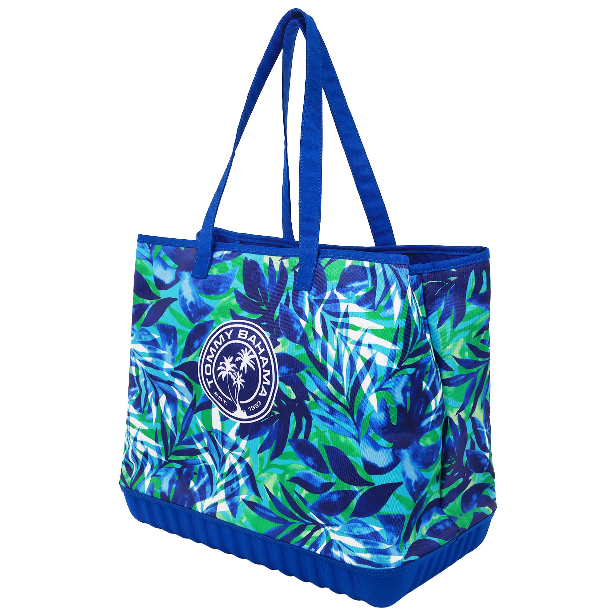 Tommy Bahama Patch Water-Repellant Tote Bag with Pouch, Alternate, color, Navy/Green