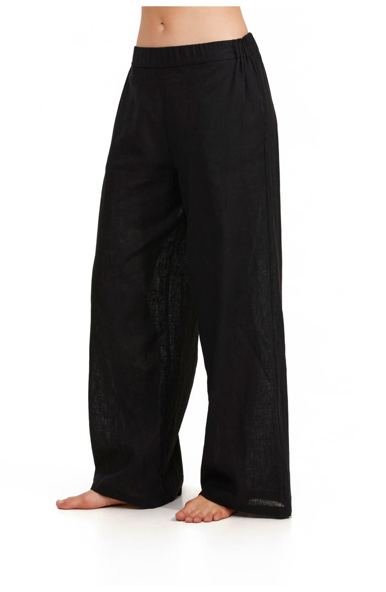 Luma Gottex Luma Elastic Waist Long Pant Cover Up, Alternate, color, 