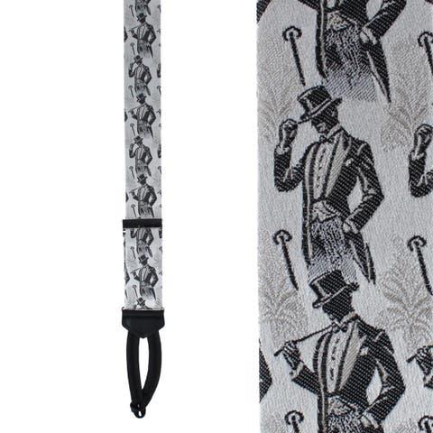 Big & Tall Ambrose Dapper Night Silk Formal End Suspenders (Braces)