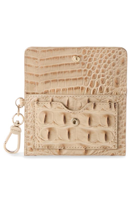 Brahmin Ricki Croc Embossed Leather Card Case