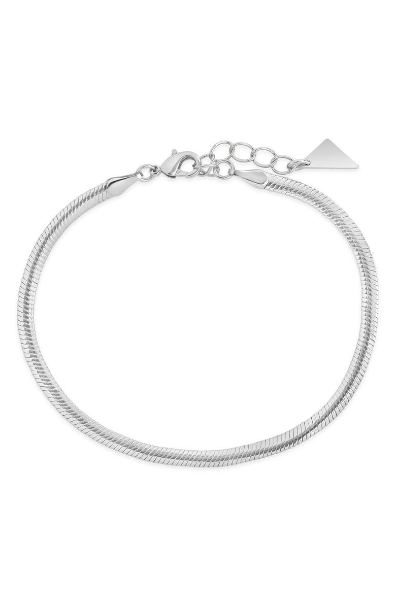 Sterling Forever Cami Chain Bracelet, Alternate, color, Silver