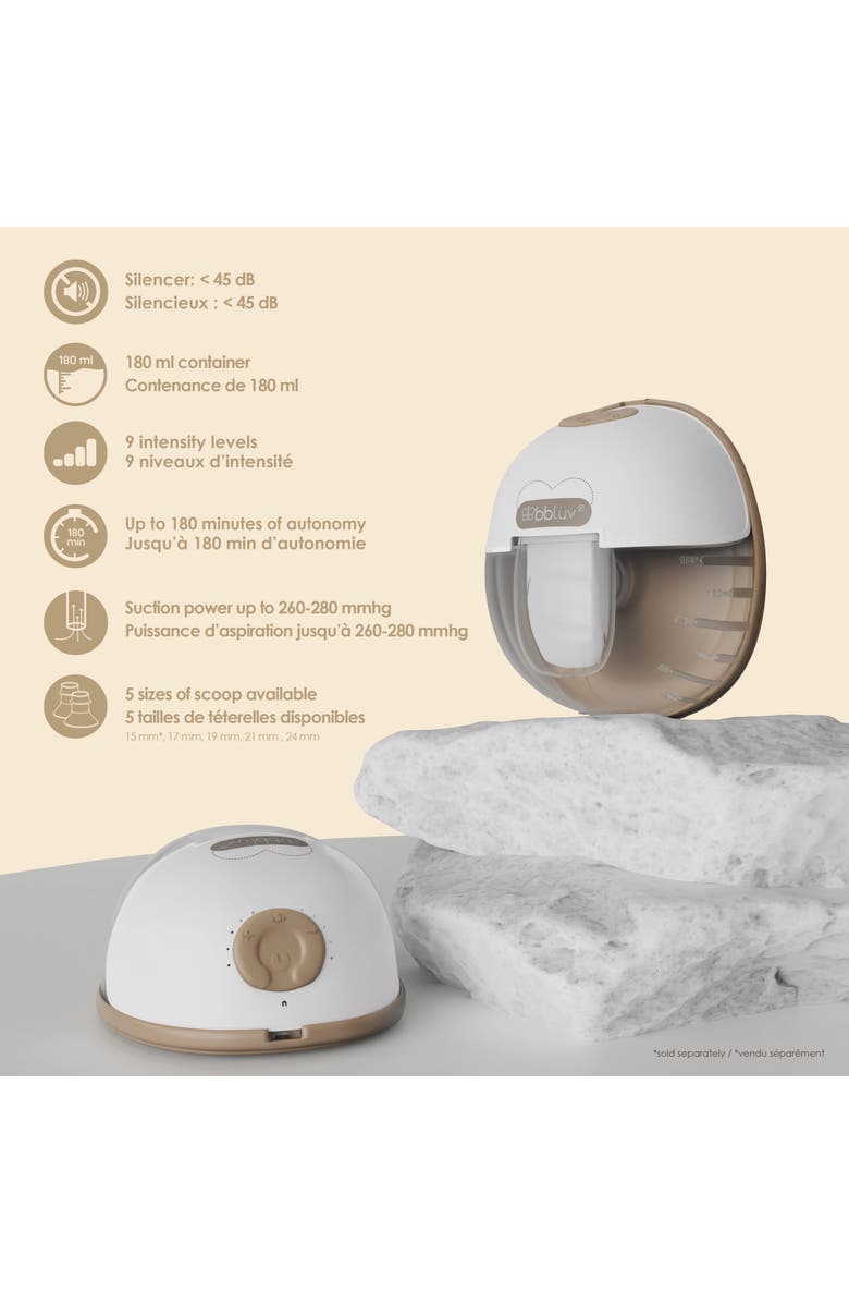 bbluv Mumflow - 2-in-1 Portable Double Heated Breast Pump, Alternate, color, Grey