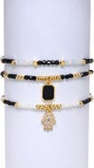 EYE CANDY LOS ANGELES Set of 3 Beaded Bracelets