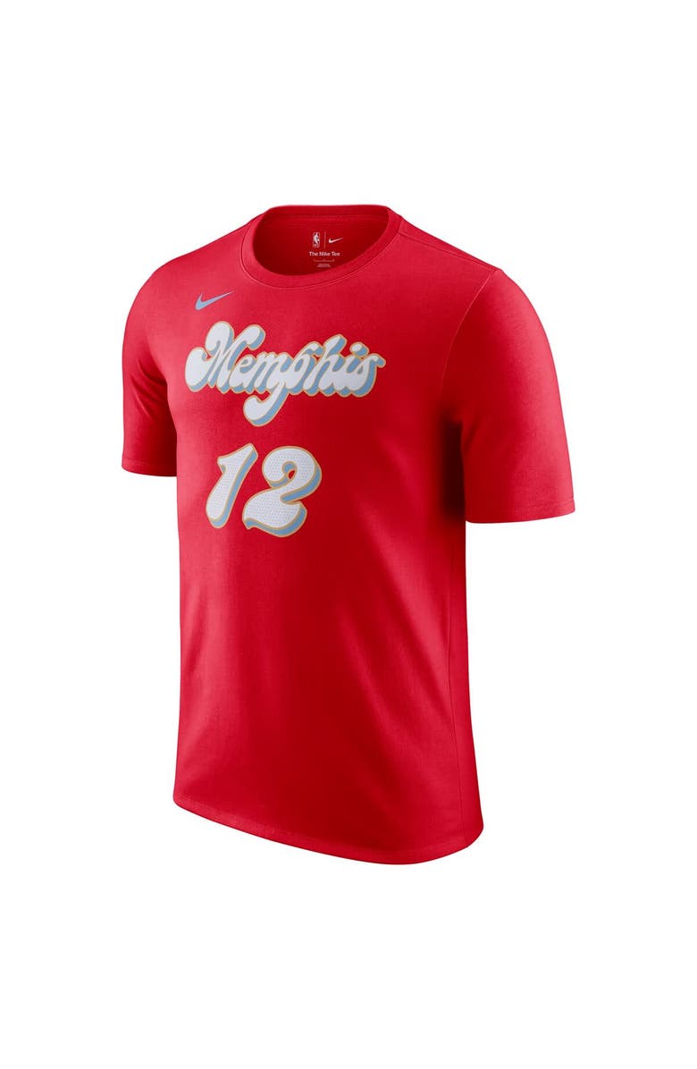 Nike Men's Nike Ja Morant Red Memphis Grizzlies 2024/25 City Edition Name & Number T-Shirt, Alternate, color, 