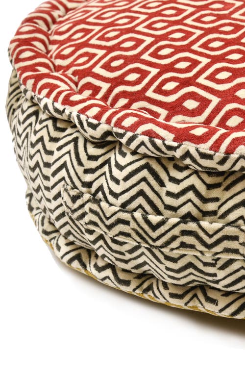 VERVE CULTURE VERVE CULTURE BLOCK PRINT MEDITATION CUSHION 