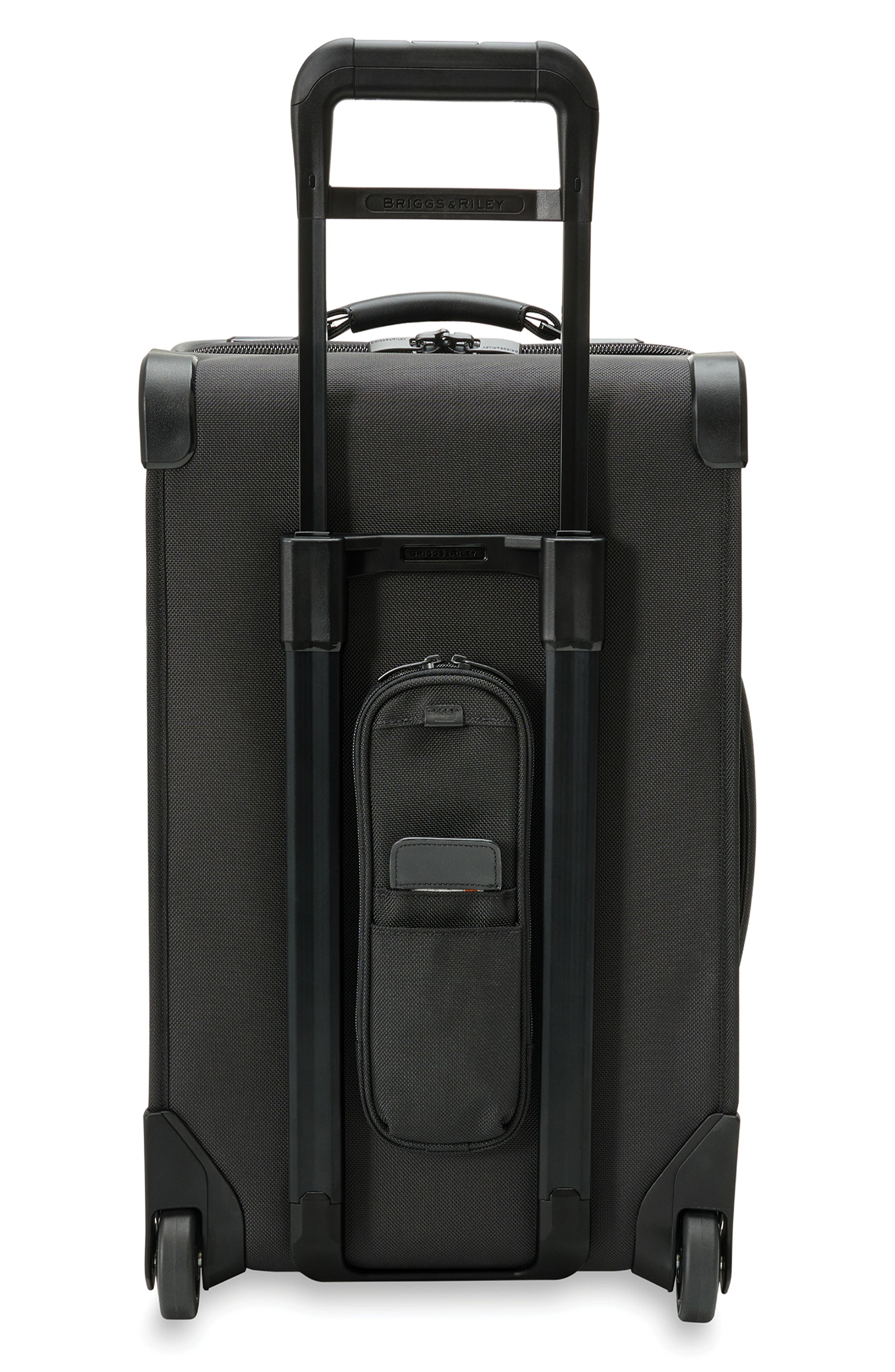 Briggs 
Riley Baseline Upright Wheeled Carry-On Garment Bag, Alternate, color, Black
