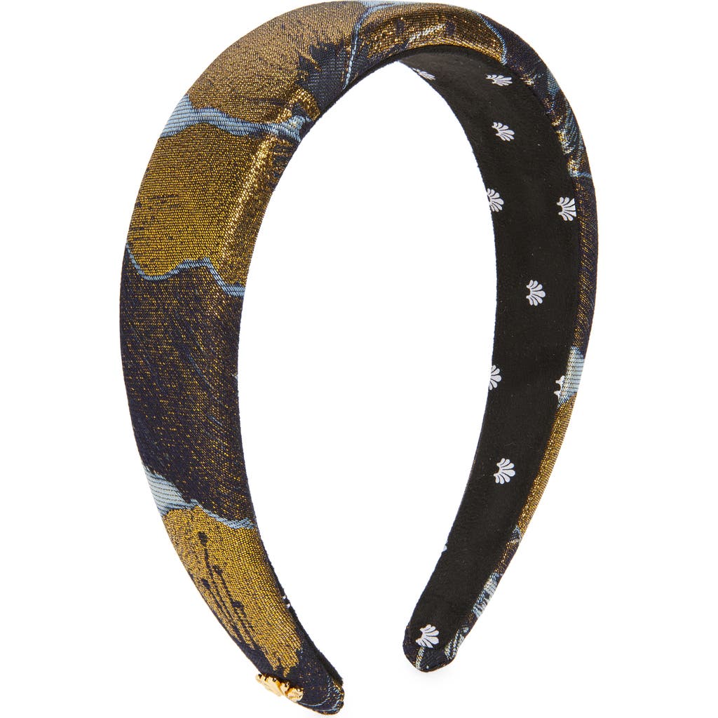 Lele Sadoughi Alice Floral Headband in French Blue