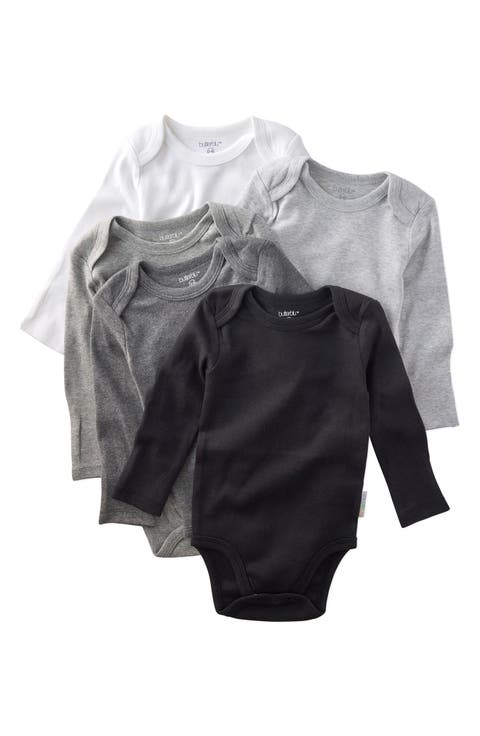 Blake Long Sleeve Organic Cotton Assorted 5-Pack Bodysuits (Baby)