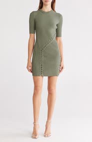 Simkhai Gilly Lace-Up Minidress