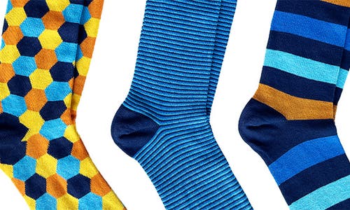 Unsimply Stitched Assorted 3-pack Crew Socks