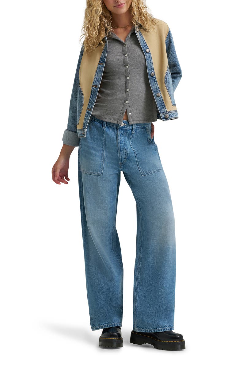 Lee Patch Pocket Slouchy Cotton & Linen Jeans, Alternate, color, On The House