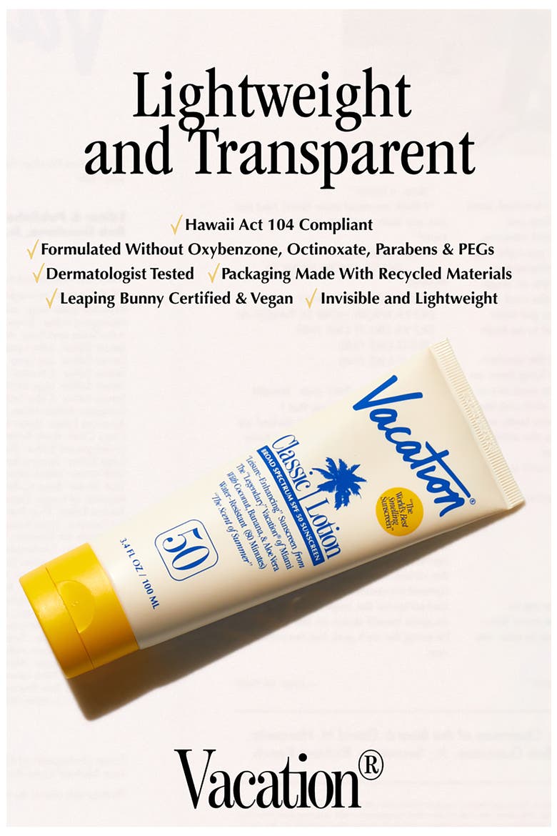 Classic Lotion Broad Spectrum SPF 50 Sunscreen, Alternate, color, NO COLOR