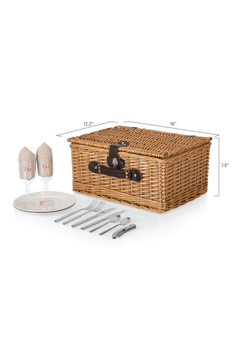 Classic Picnic Basket, Alternate, color, BEIGE