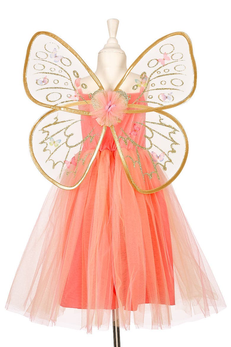 Joanna Fairy Costume, Dress and Wings Set, Alternate, color, Orange