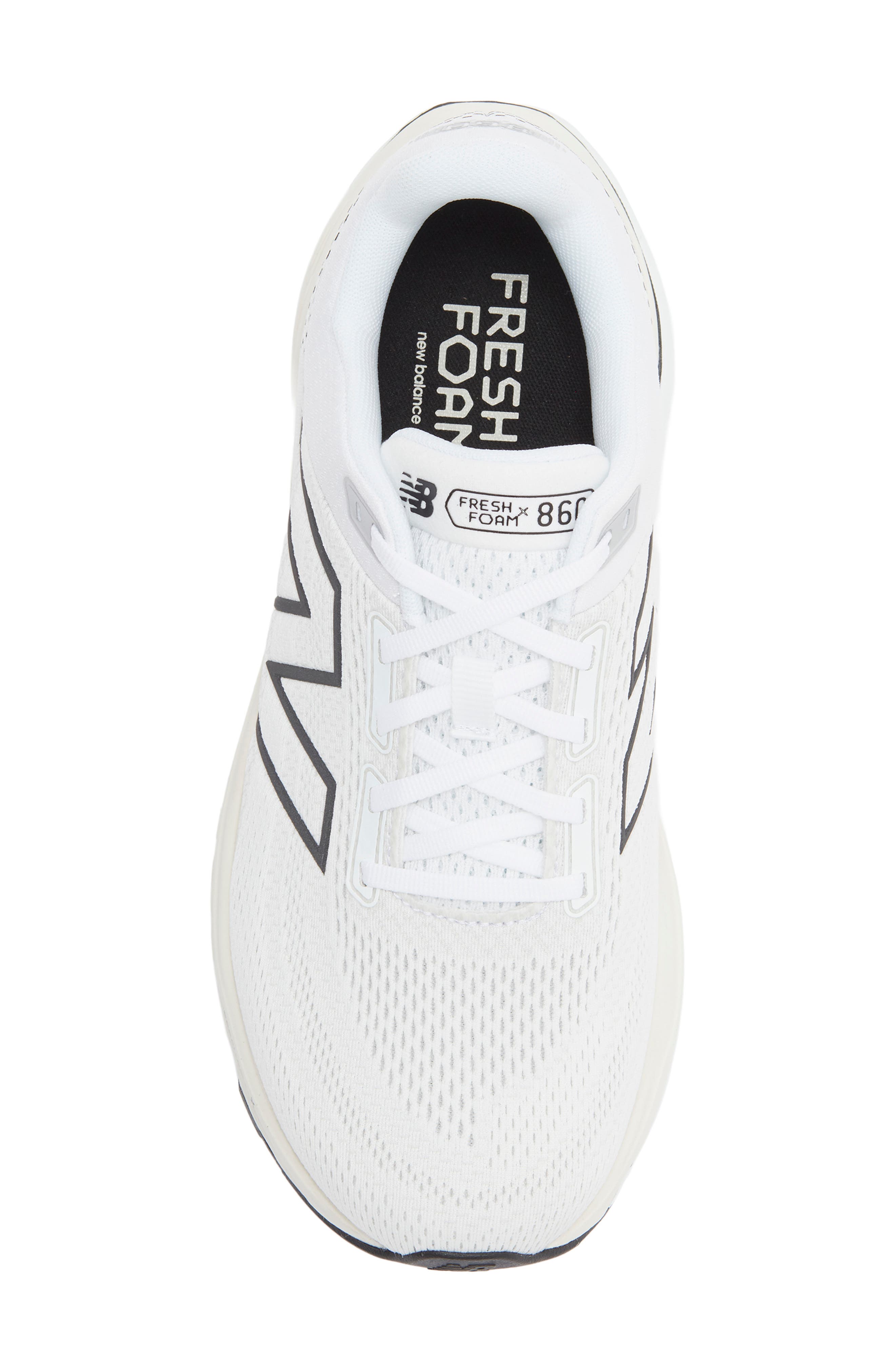 New Balance Fresh Foam X 860 Running Shoe, Alternate, color, White/ Black