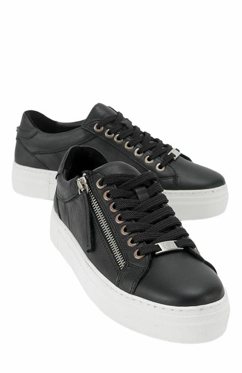 Beryl Leather Zip Sneaker (Women)