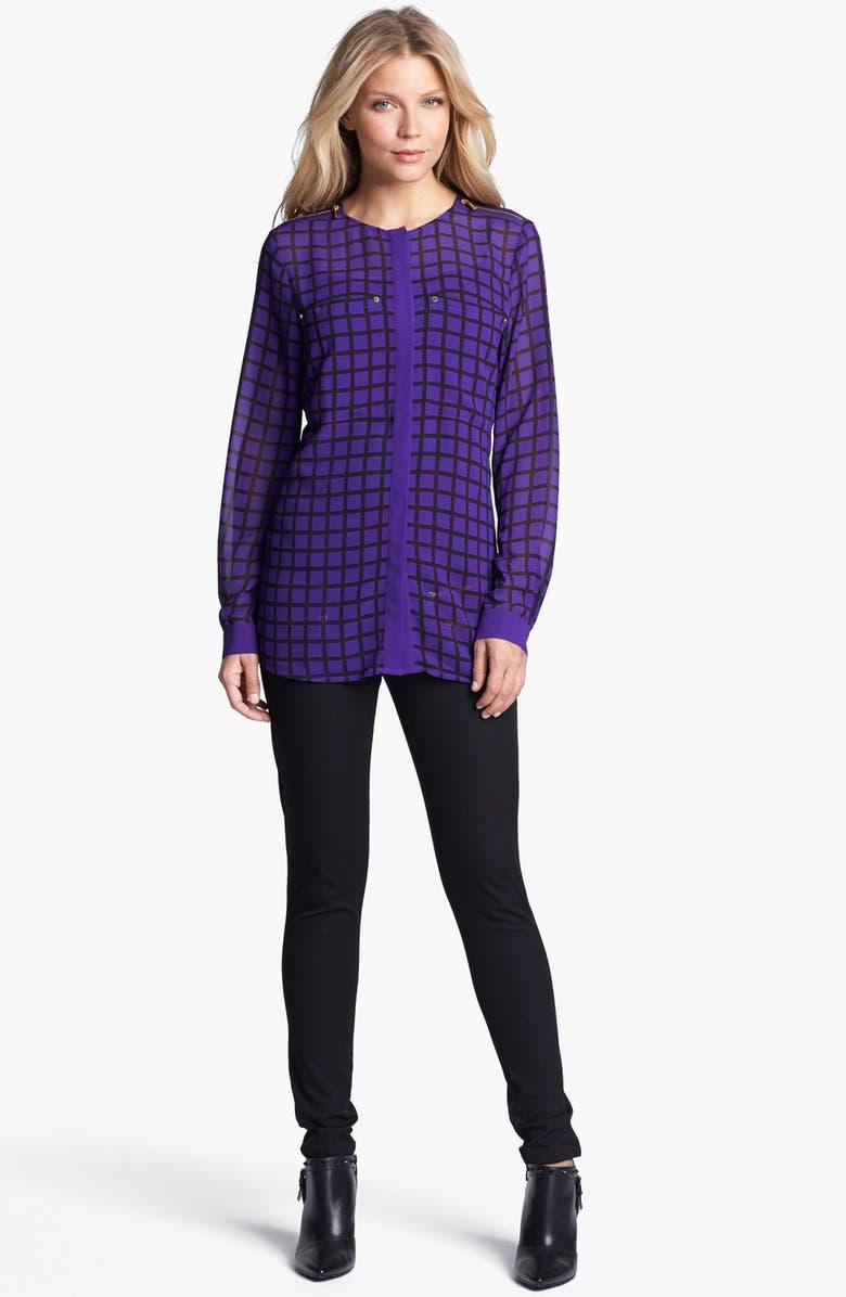 MICHAEL Michael Kors 'Rocker' Stretch Twill Skinny Pants, Alternate, color, 