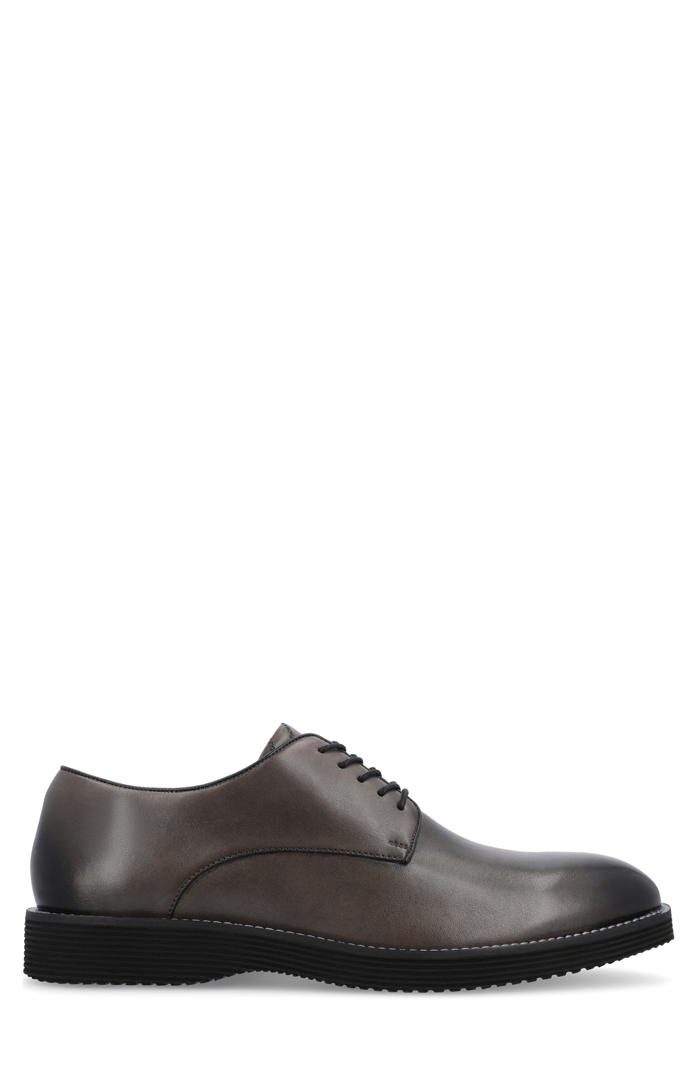 Thomas & Vine Latimer Plain Toe Derby, Alternate, color, Charcoal