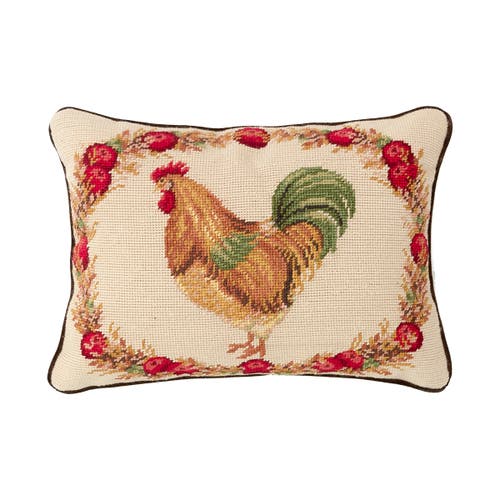 C & F Home C&f Home Harvest Rooster Needlepoint Pillow In Animal Print
