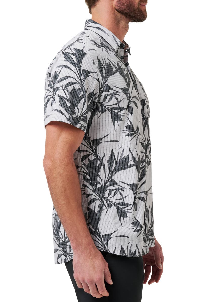 TravisMathew Light Map Short Sleeve Button-Up Shirt, Alternate, color,