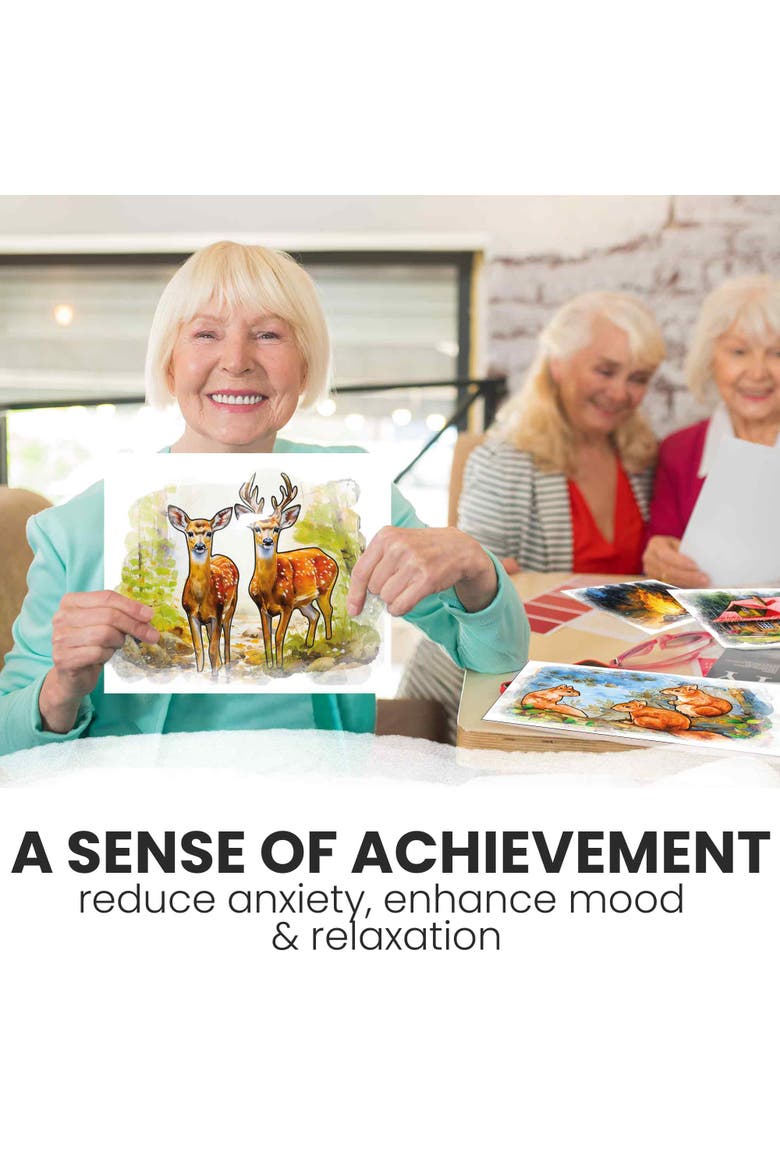 Reusable Water Painting Activity Set for Seniors - Dementia-Friendly, Alternate, color, Forest