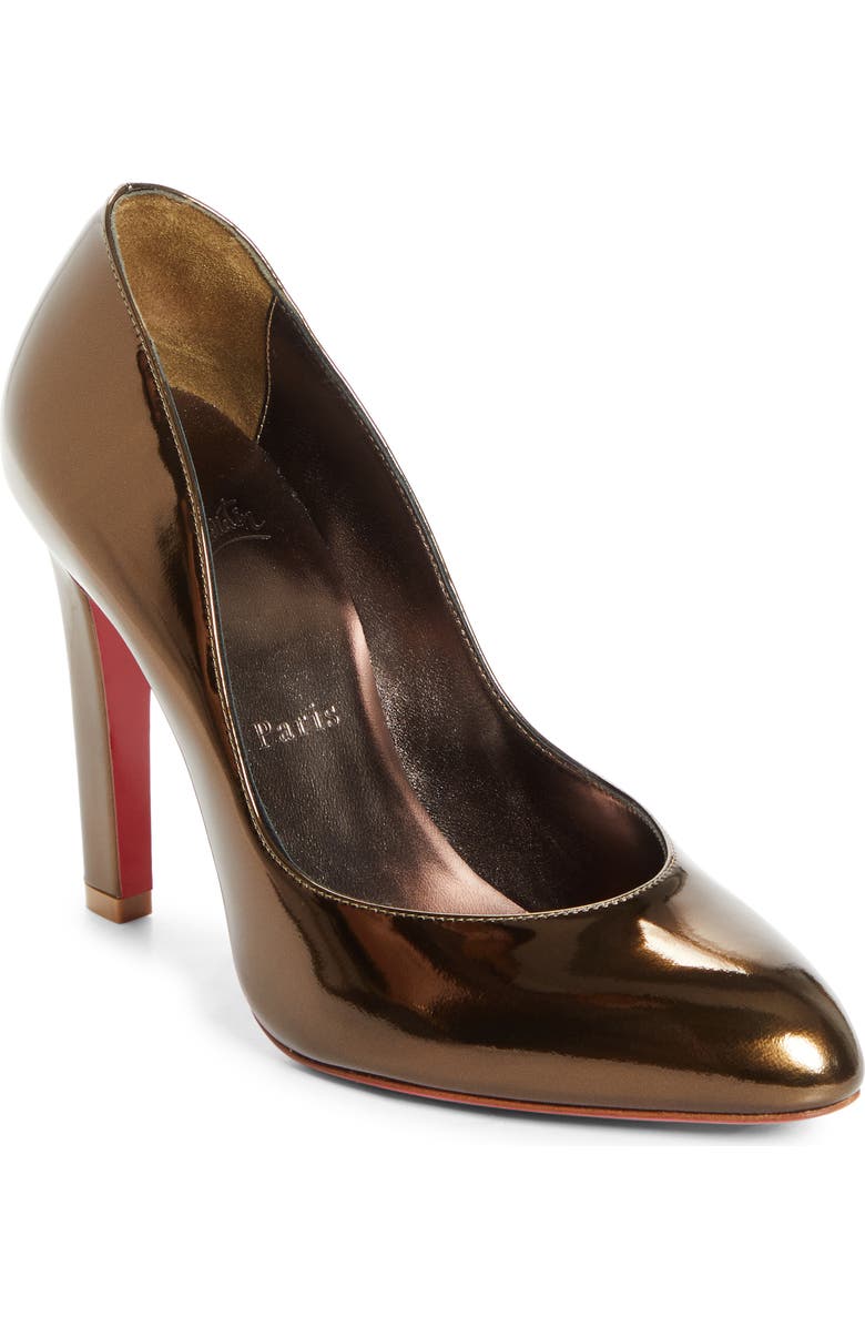 Christian Louboutin Fannylove Metallic Pump, Main, color, Bronzo/ Bronzo