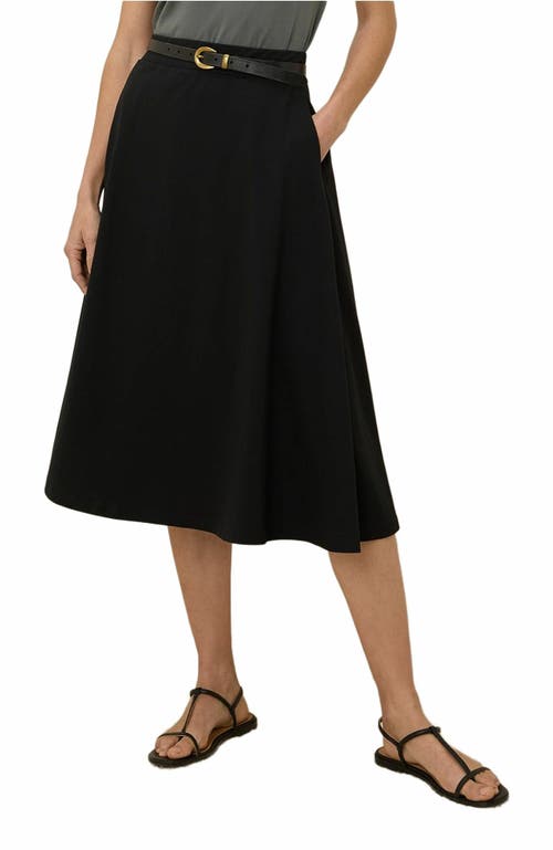 PACT PACT ORGANIC COTTON FIT & FLARE MIDI SKIRT