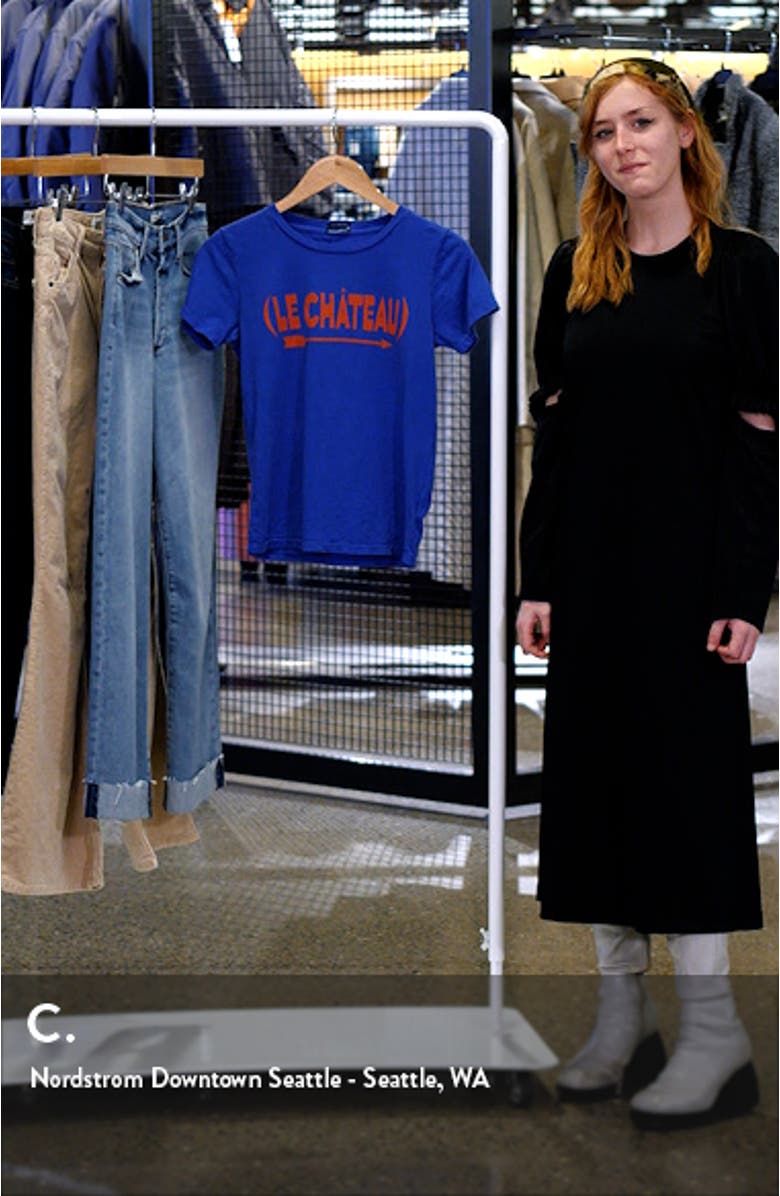 Itty Bitty Goodie Goodie Destroyed Cotton Tee, sales video thumbnail