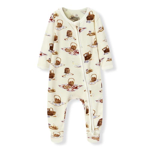 Milkbarn Organic Cotton Zipper Footed Romper