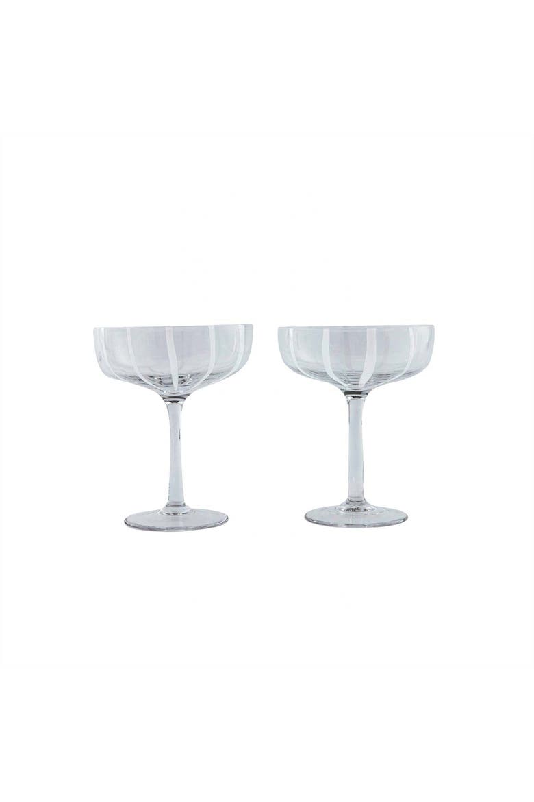 Mizu Coupe Glass - Set of 2, Main, color, Ivory