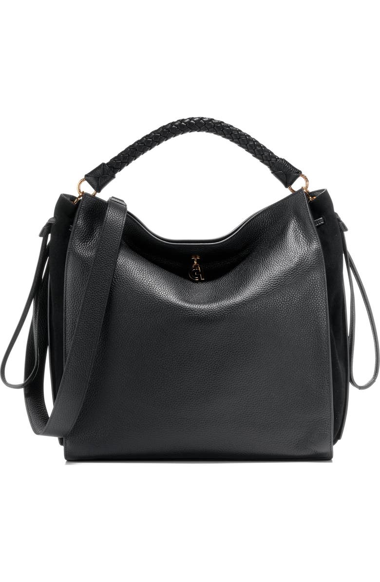 Cole Haan Charissa Leather Shopper Bag, Main, color, Black