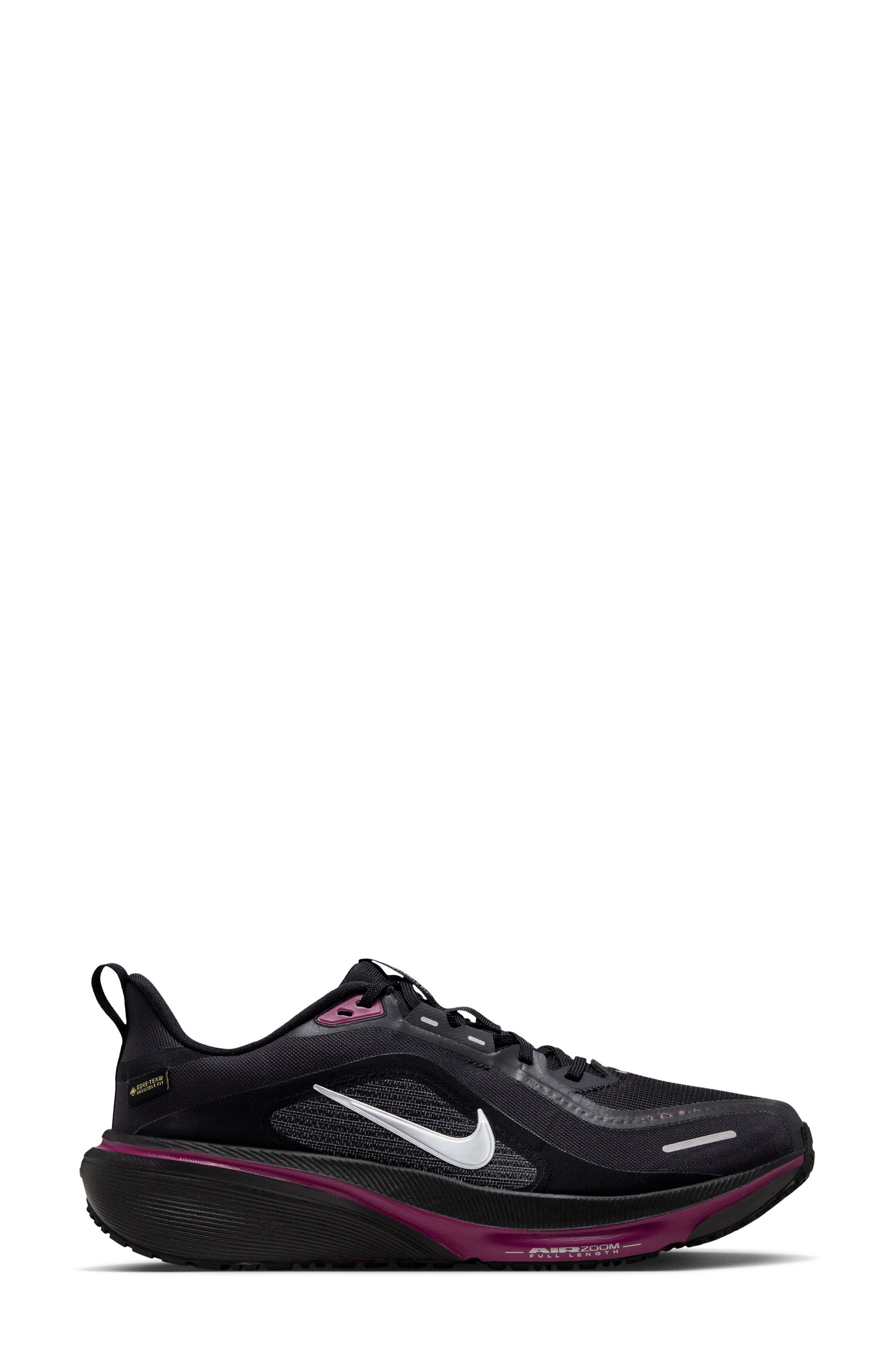 Air Zoom Pegasus 42 GORE-TEX Waterproof Running Shoe, Alternate, color, BLACK/ SILVER-BERRY
