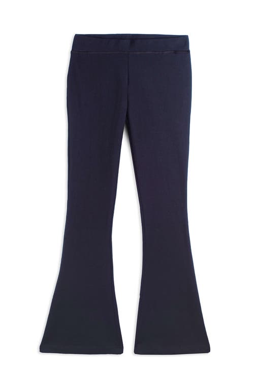 Mightly Organic Cotton Solid Flare Leggings In Navy