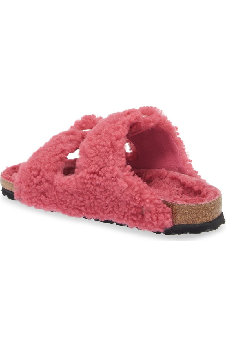 Birkenstock Arizona Big Buckle Genuine Shearling Slide Sandal, Alternate, color,