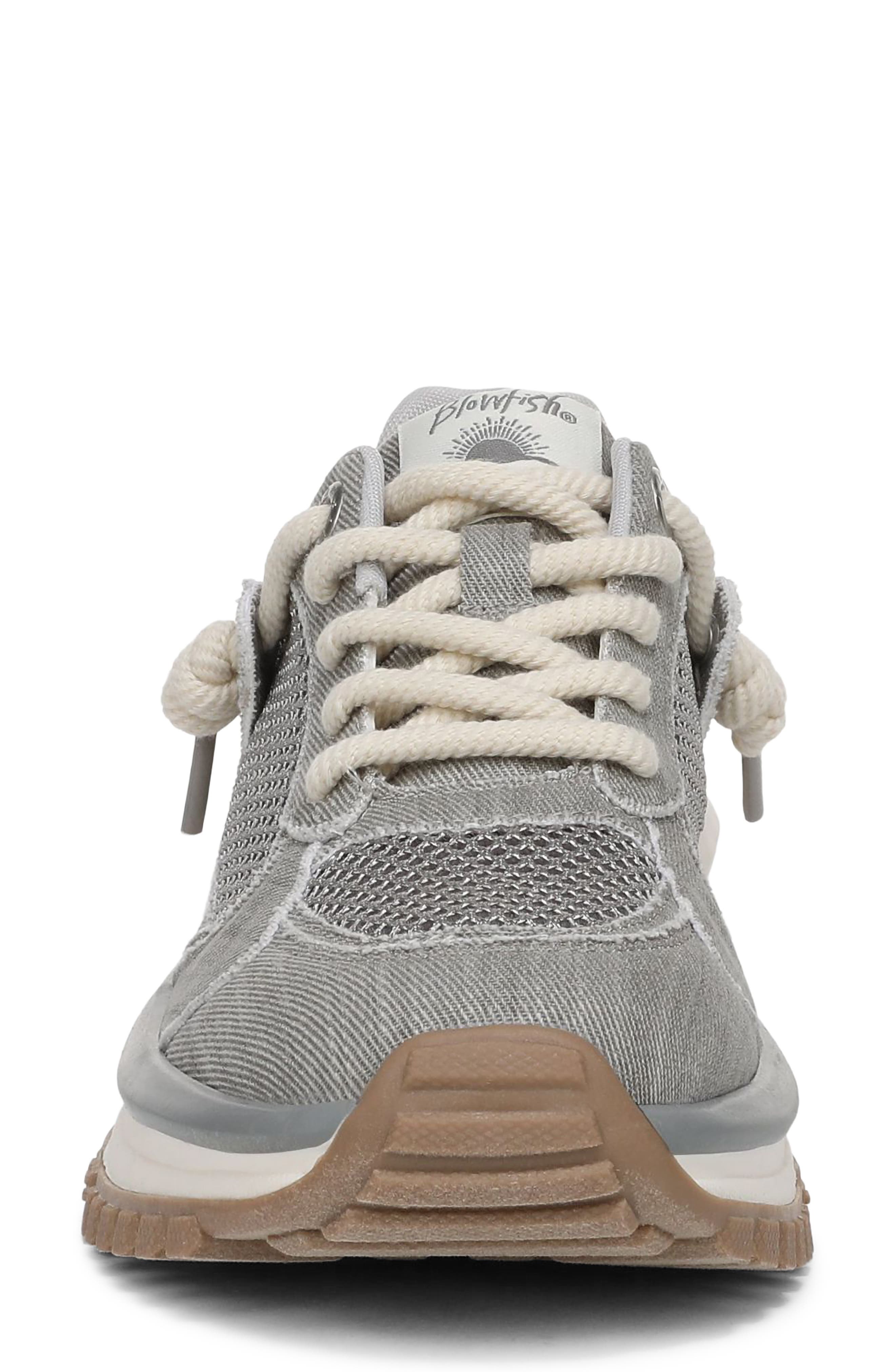Blowfish Malibu Leotina Trainer Sneaker, Alternate, color, Marine Grey Canvas