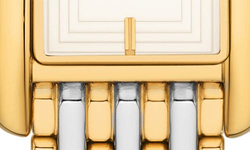 Tory Burch The Eleanor Two-hand Two-tone Stainless Steel Watch In Gold