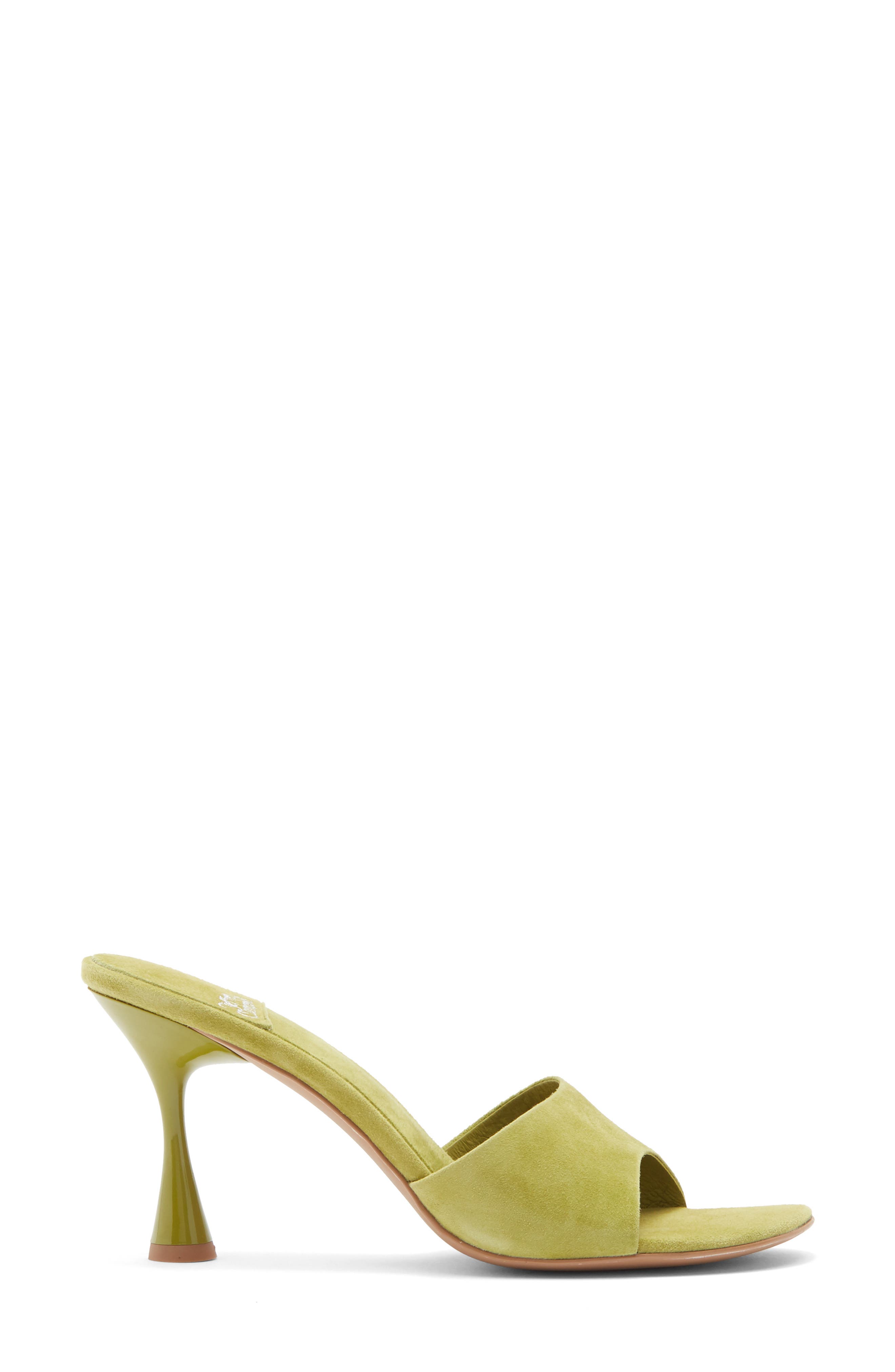 La-Nuit Sandal, Alternate, color, CHARTREUSE SUEDE