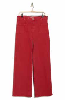 FRAME Le Slim Palazzo Pocket High Waist Wide Leg Jeans
