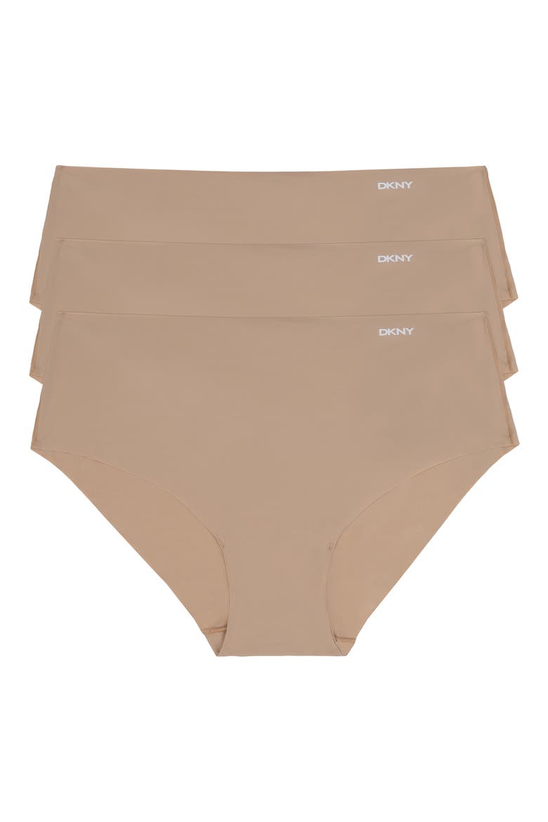 Litewear Cut Anywhere Assorted 3-Pack Hipster Briefs, Main, color, DKNY GLOW