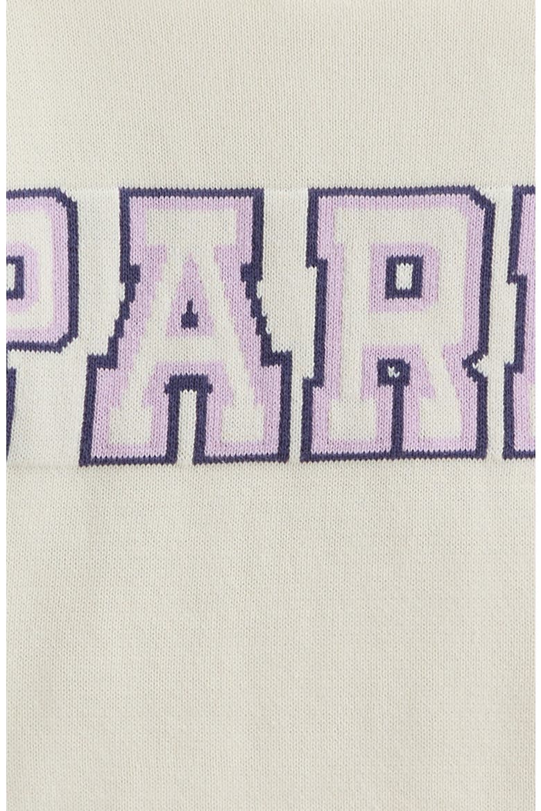 Kids' Intarsia Knit Sweater, Alternate, color, IVORY- PURPLE BLOOM-BLUE PARIS