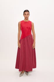 SIMONMILLER Laurel Moire Midi Dress