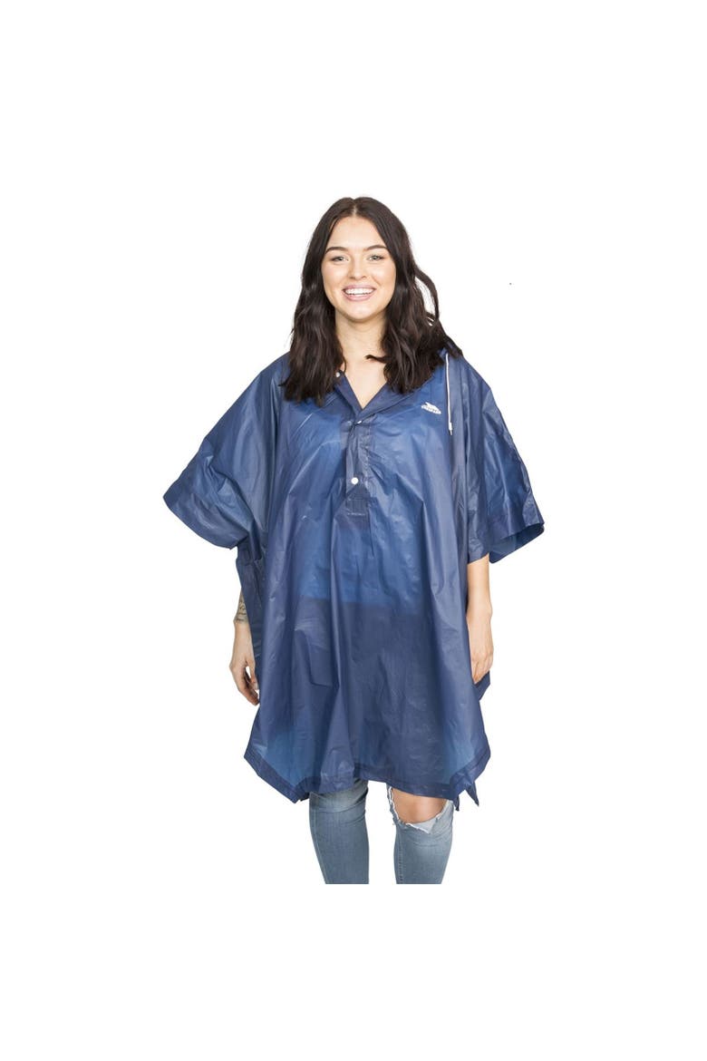 Adultsgender Inclusive Canopy Packaway Poncho, Alternate, color, Navy Blue
