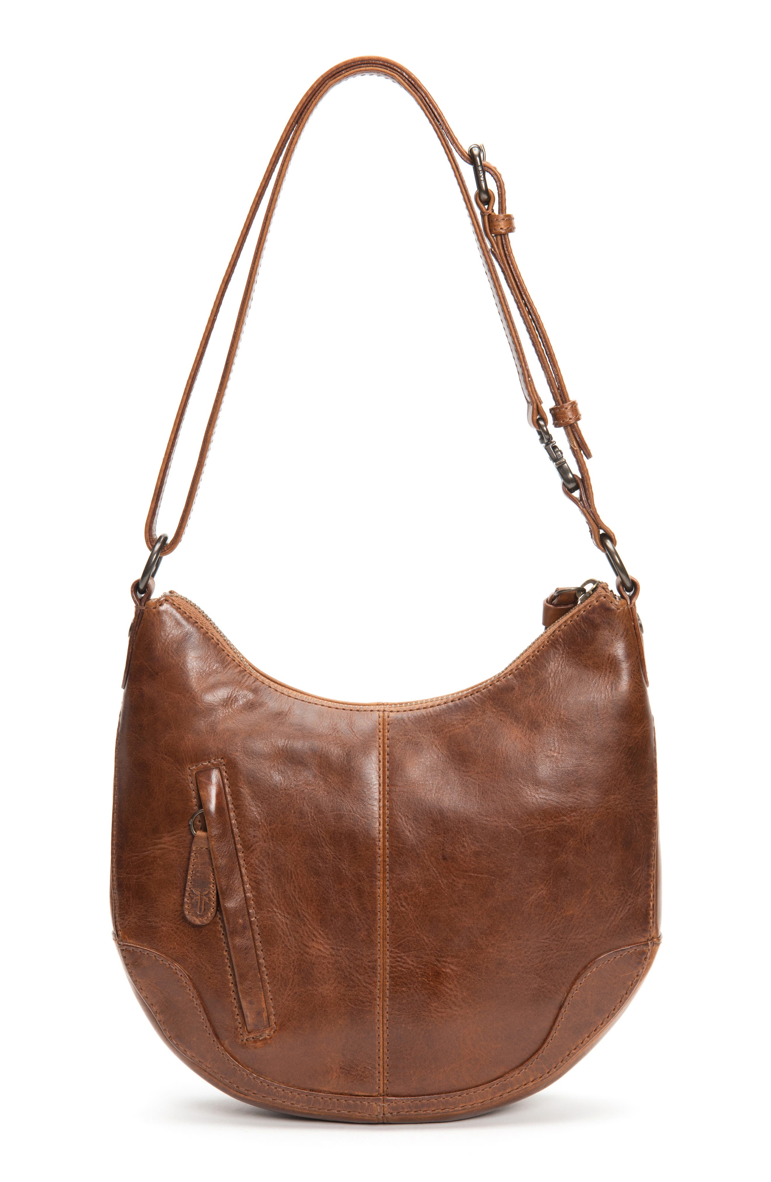 Frye Melissa Small Leather Scoop Hobo, Alternate, color, 