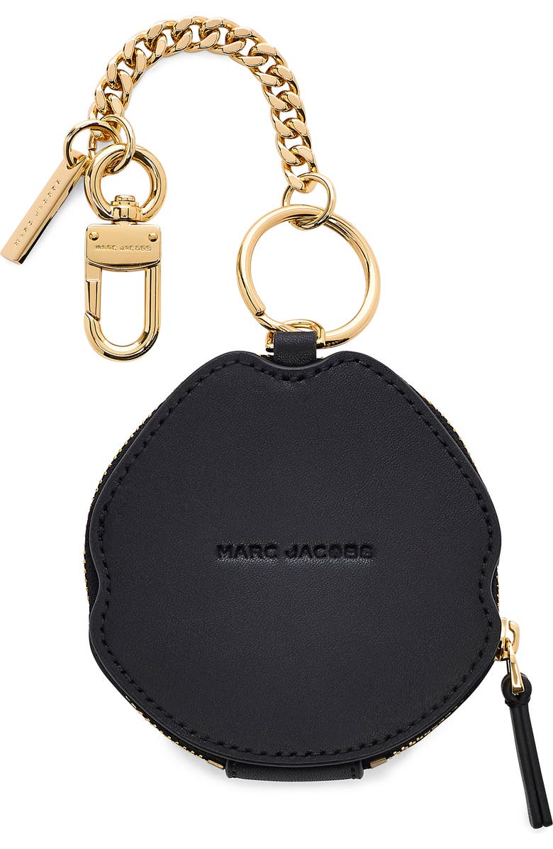 Marc Jacobs The Marc Lips Pouch Bag Charm, Alternate, color, Black